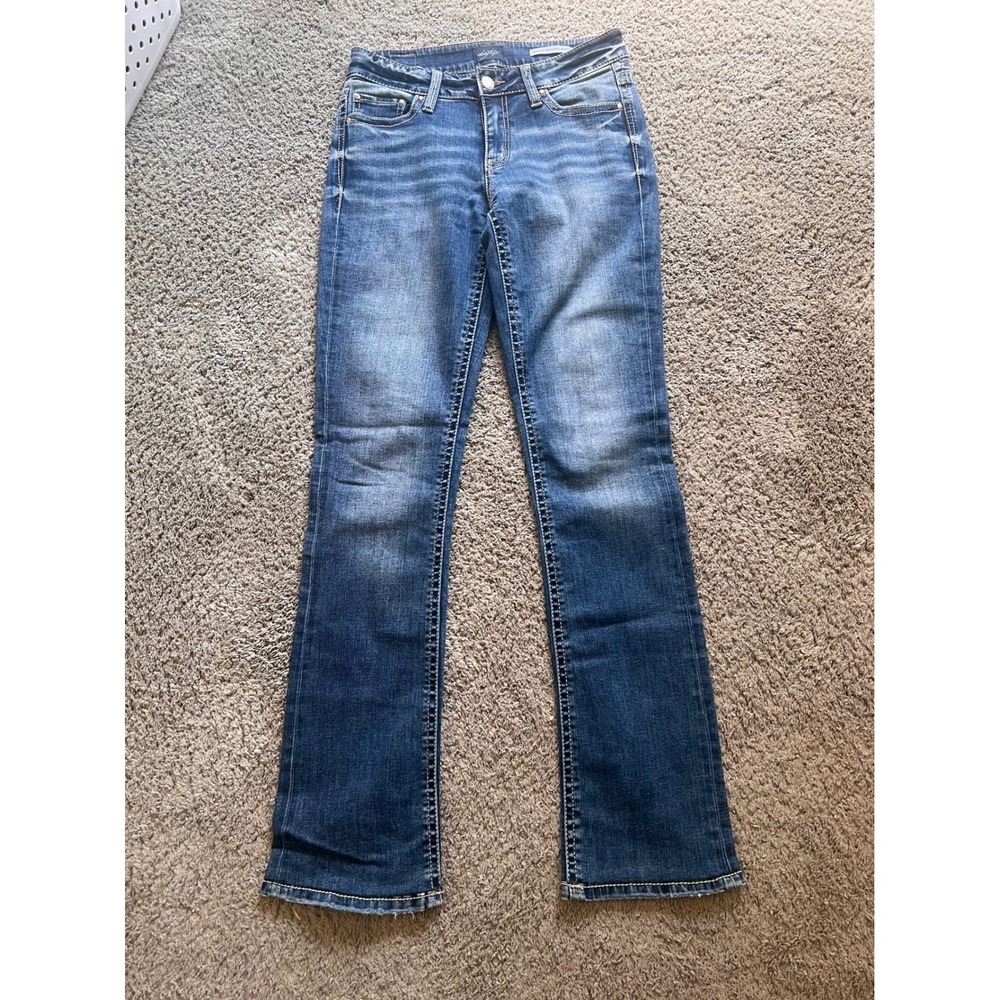 Daytrip Virgo Tailored Boot Jeans Womens 28XXL Blue Distressed - Picture 2 of 8